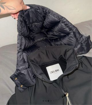 Mono de esquí Zara negro y blanco nuevo