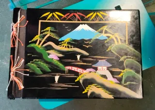 Álbum de fotos japonés vintage