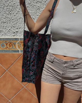 Lote 10 Bolsos Tote Bag Tela Vestido Fallera