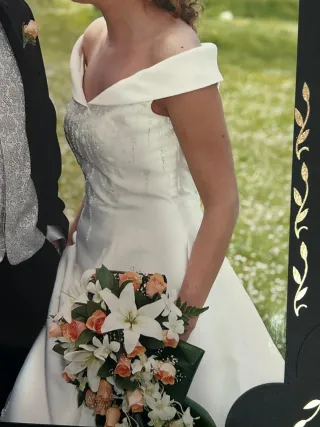 Vestido de Novia Blanco con Pedrería