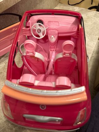 Coche Barbie Fiat 500 Rosa