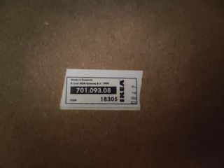 2 pufs de tela Ikea. Gris oscuro.