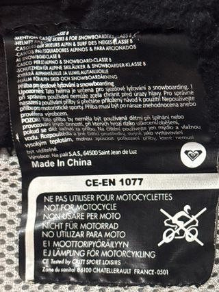 Casco Esquí Snowboard Roxy Negro