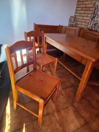 Muebles comedor madera de pino maciza Provenzal