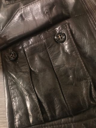 Chaqueta Piel Boss Orange Talla S