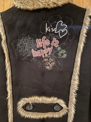 Chaqueta Desigual Piel Sintética Negra