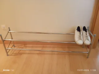 Zapatero extensible 2 baldas metal. SIN ESTRENAR