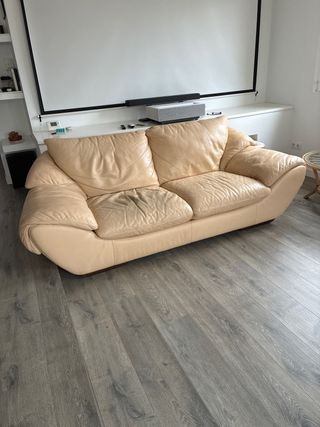 Sofá cuero años 70 Natuzzi