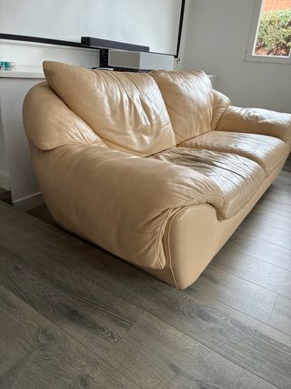Sofá cuero años 70 Natuzzi