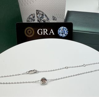 Collana punto luce Diamante Moissanite Argento