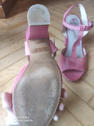 Sandalias Mustang Originales Rosas Tacon