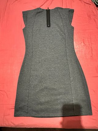 Vestido corto Desigual gris multicolor