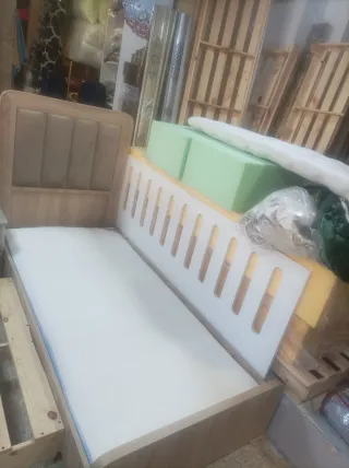 Cama individual de 90 con cabecero