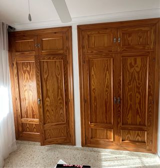 Puertas de armario empotrado de madera