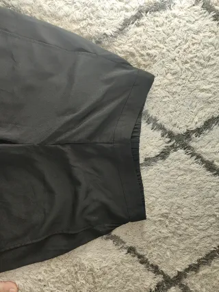 Pantalón ancho negro mujer