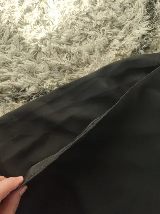 Pantalón ancho negro mujer