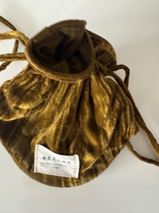 Neceser Sezane terciopelo dorado
