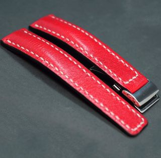 Correa de reloj Breitling 22o 24mm cuero artesanal