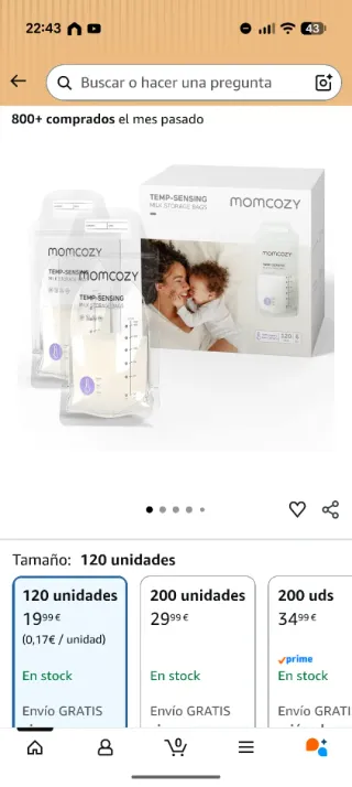 Momcozy Sacaleches doble manos libres M5