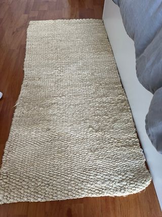 Alfombra Zara Home Yute Blanco Roto