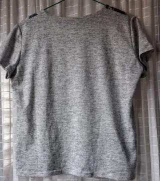 Cardigan floral gris mujer