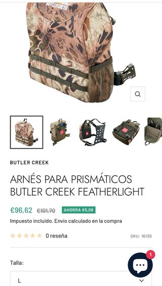 Arnés Butler Creek para prismáticos