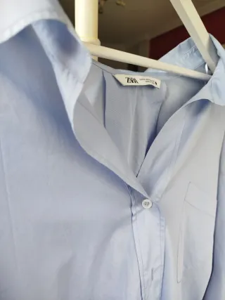 Camisa azul Zara Oversize
