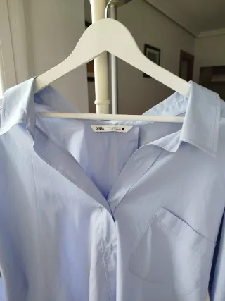 Camisa azul Zara Oversize