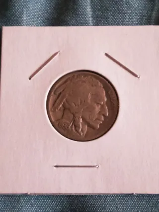 MONEDA FIVE CENTS.1936.BUFALO.