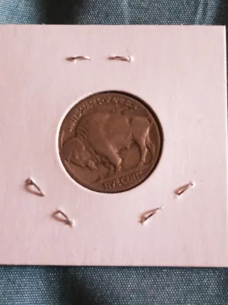 MONEDA FIVE CENTS.1936.BUFALO.