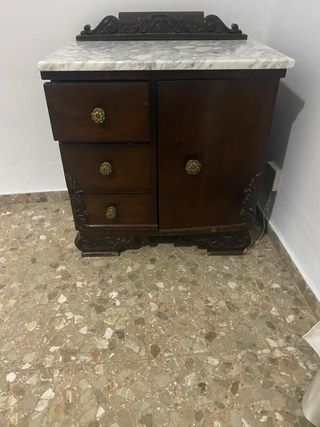 Set de mueble de habitación con mármol