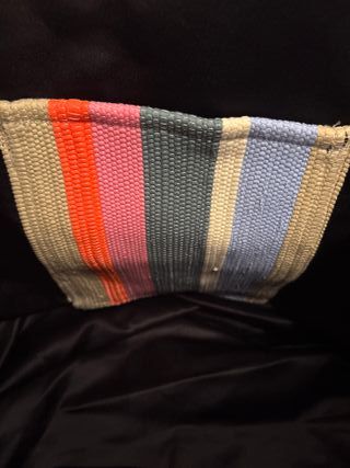 Bolsa de viaje grande rayas multicolor