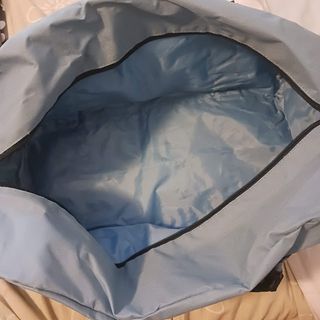 Borsa palestra azzurra con tasca portaoggetti