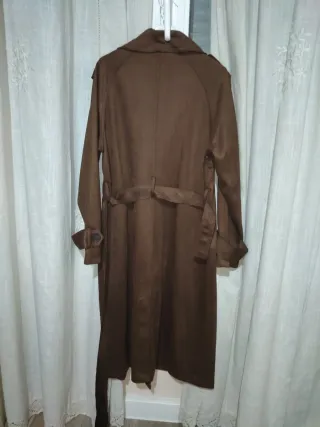 Gabardina marrón talla S