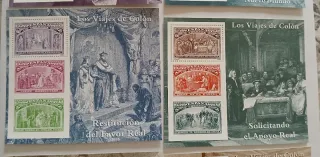 Sellos hojas Bloque Los Viajes de Colón