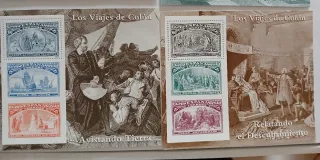 Sellos hojas Bloque Los Viajes de Colón