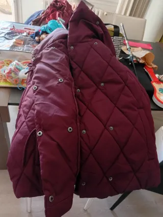 Chaqueta anorak granate-lila acolchada-€Negociable