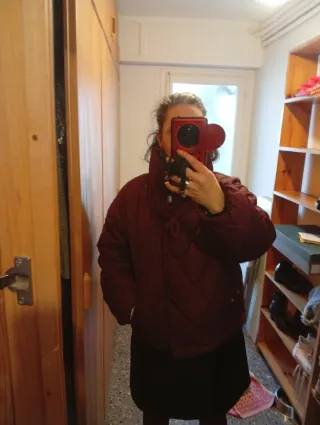 Chaqueta anorak granate-lila acolchada-€Negociable