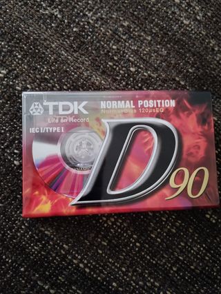 TDK D90 Audiocassetta Normal Position