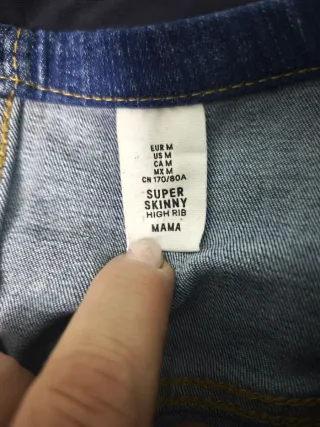 Pantalones vaqueros premamá 3 azules y 1 negro