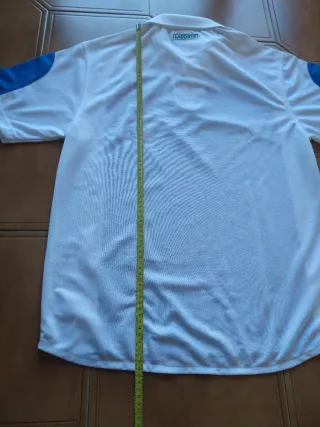 Polo Lacoste Blanco y Azul