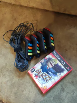 Buzz! El Gran Reto PS2 + 4 mandos