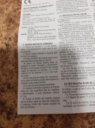 MANDO JMA PUERTA GARAJE A ESTRENAR