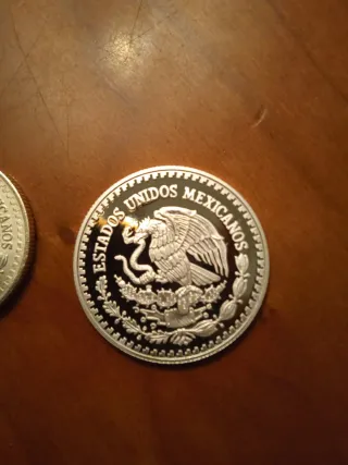 Lote 2 Monedas Plata Pura México 1/2 Onza