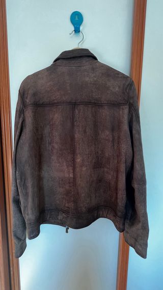 Chaqueta de piel Scalpers marrón