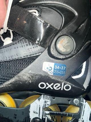 Patines en línea Oxelo negros talla 34-37