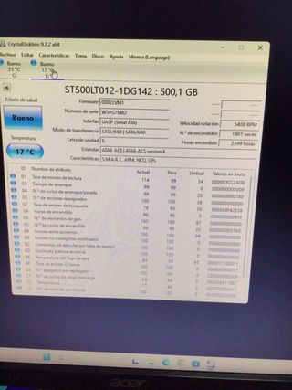 Disco Duro Seagate 500GB 2.5”