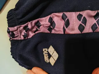 Leggings Arena Vintage Azul con Raya Lateral