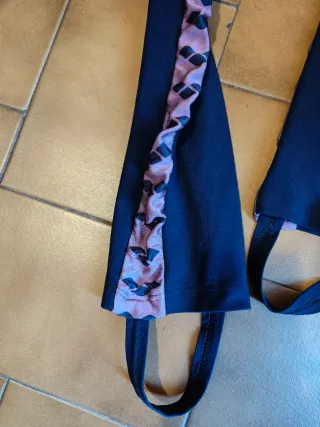 Leggings Arena Vintage Azul con Raya Lateral