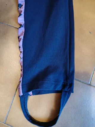 Leggings Arena Vintage Azul con Raya Lateral